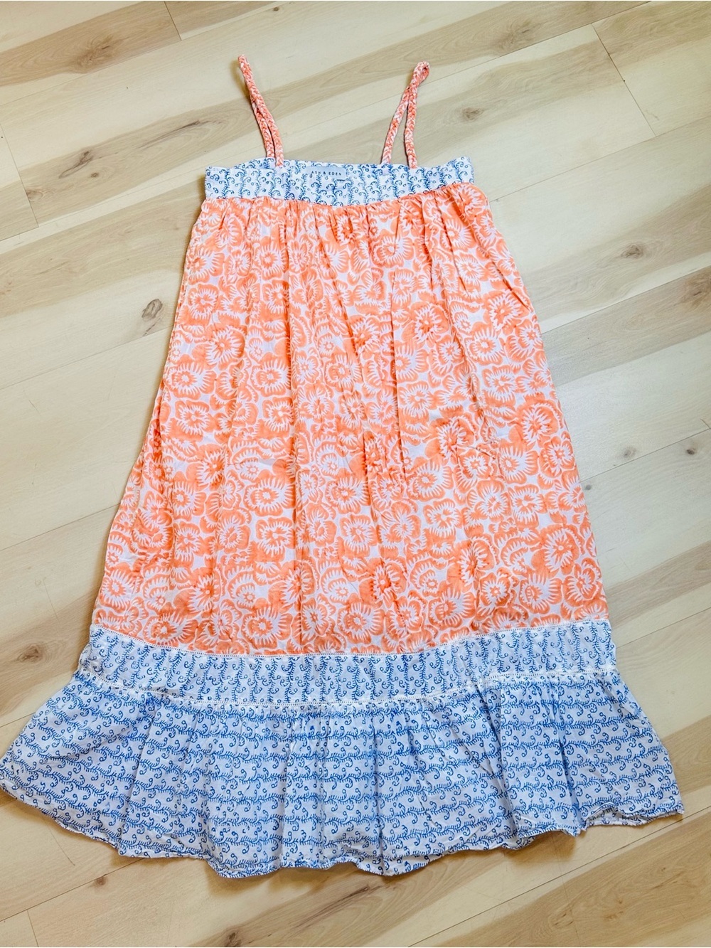 Ash & Eden Midi dress Sz S 100% Cotton Bohemian-inspired  Lined Breathable